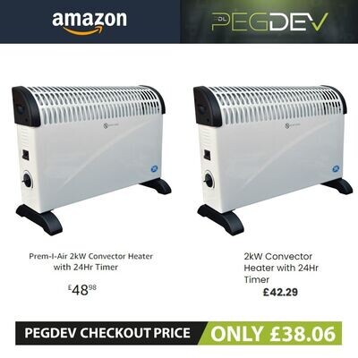 2kW Convector Heater with 24Hr Timer