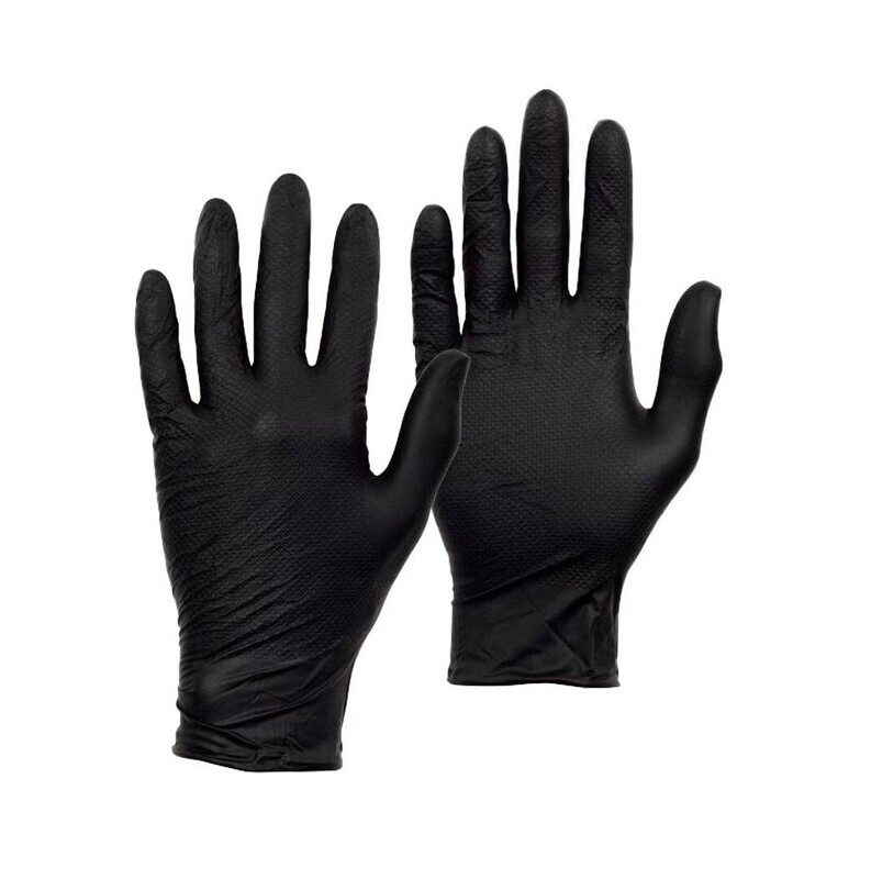 Premium Black Nitrile Gloves (Various Sizes)