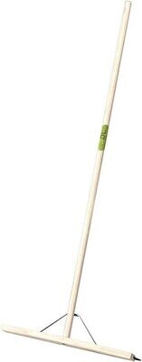 Industrial Rubber Floor Squeegee 24" with Wooden Handle