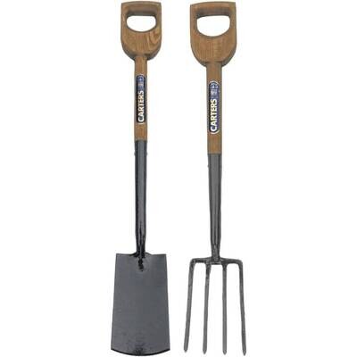 Heritage Garden Fork and Spade Set (Box D Handle)