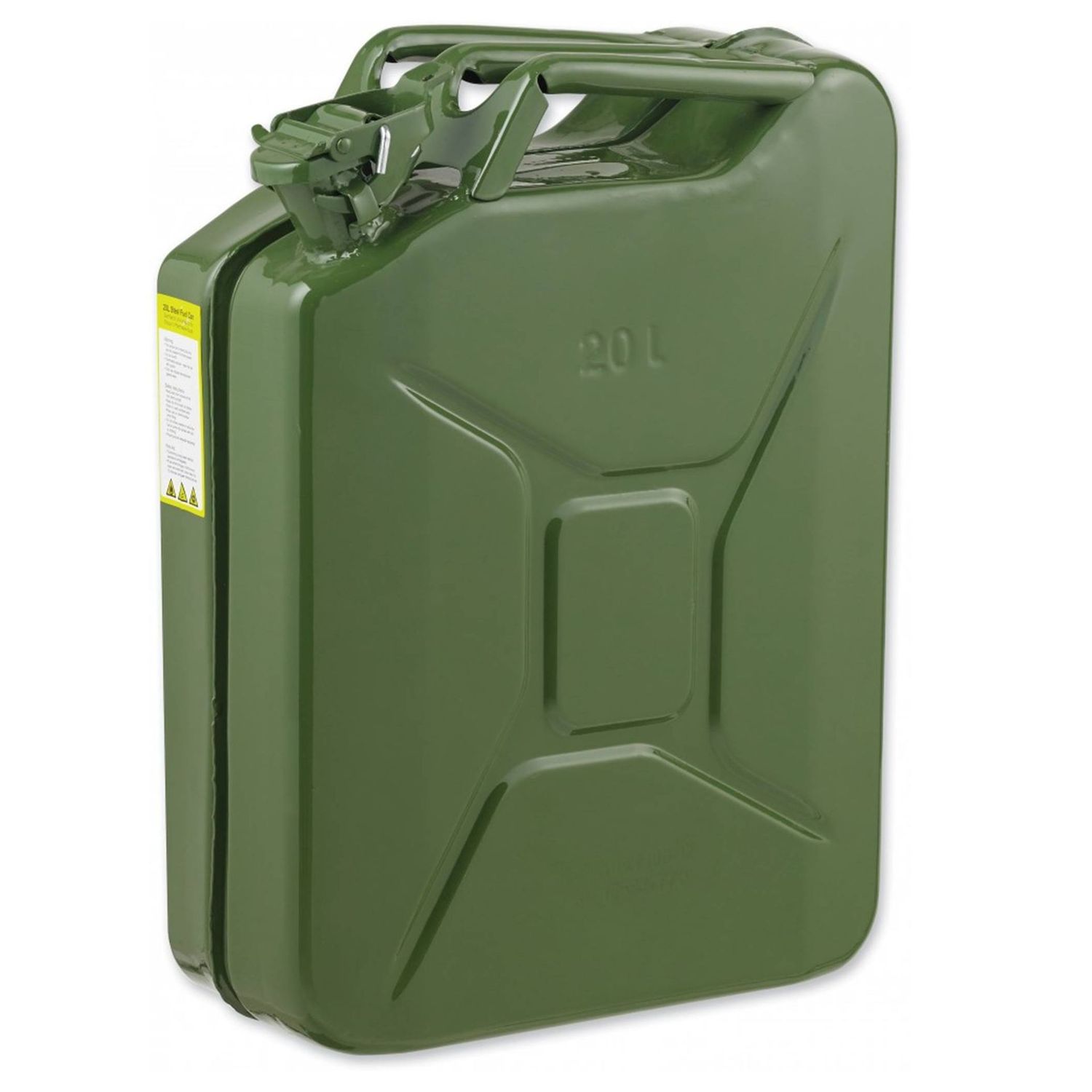 Jerry Can Heavy Duty Green Metal (20 Ltr) - UN Certified