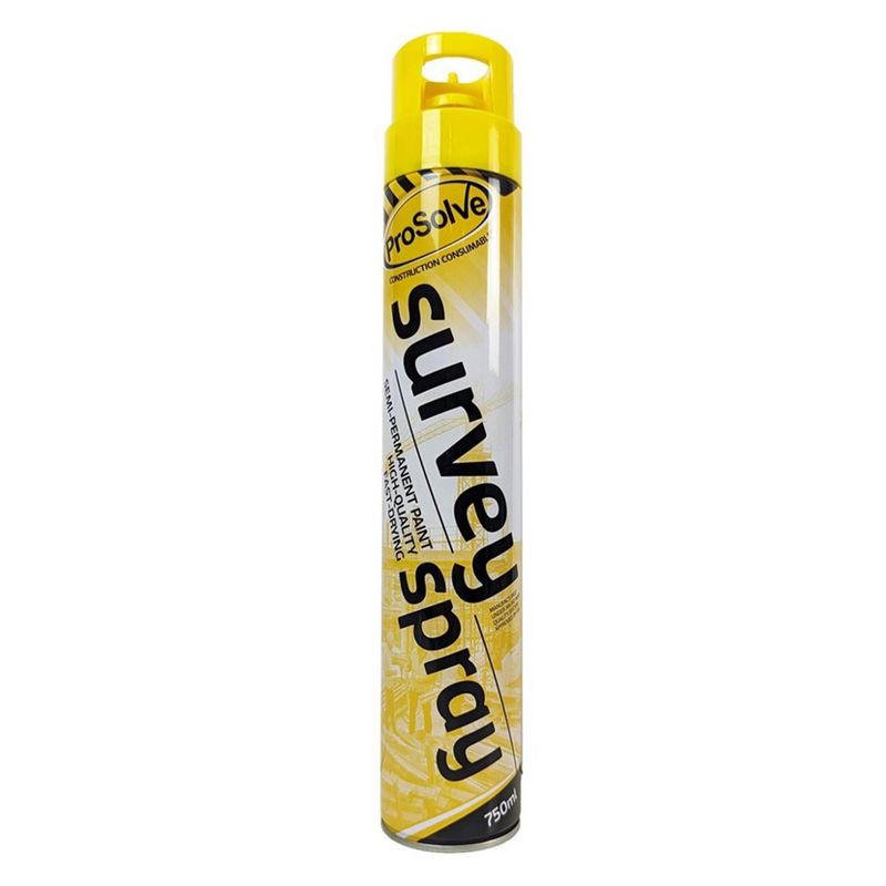 Yellow Survey Line Marker Aerosol Spray | Highly Pigmented