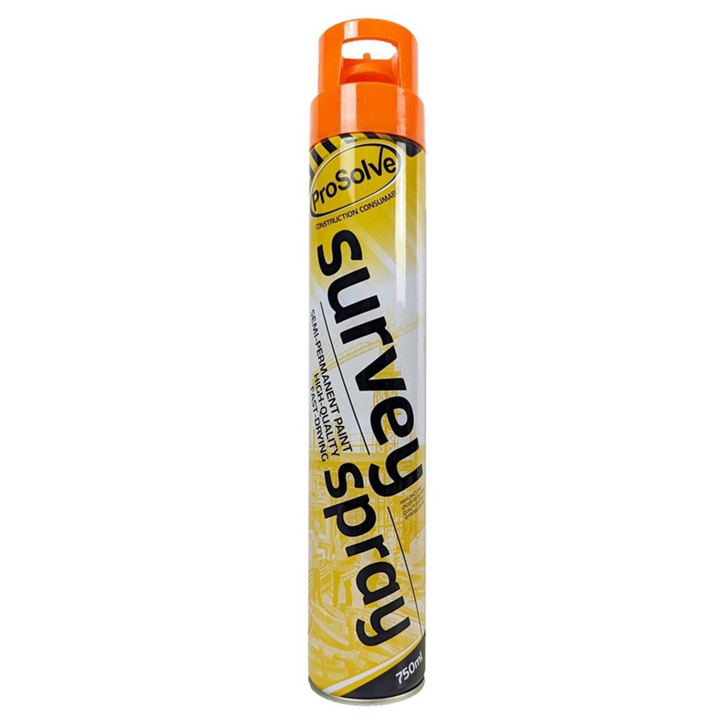 Orange Survey Line Marker Aerosol Spray | Highly Pigmented, Pack Quantity: 1