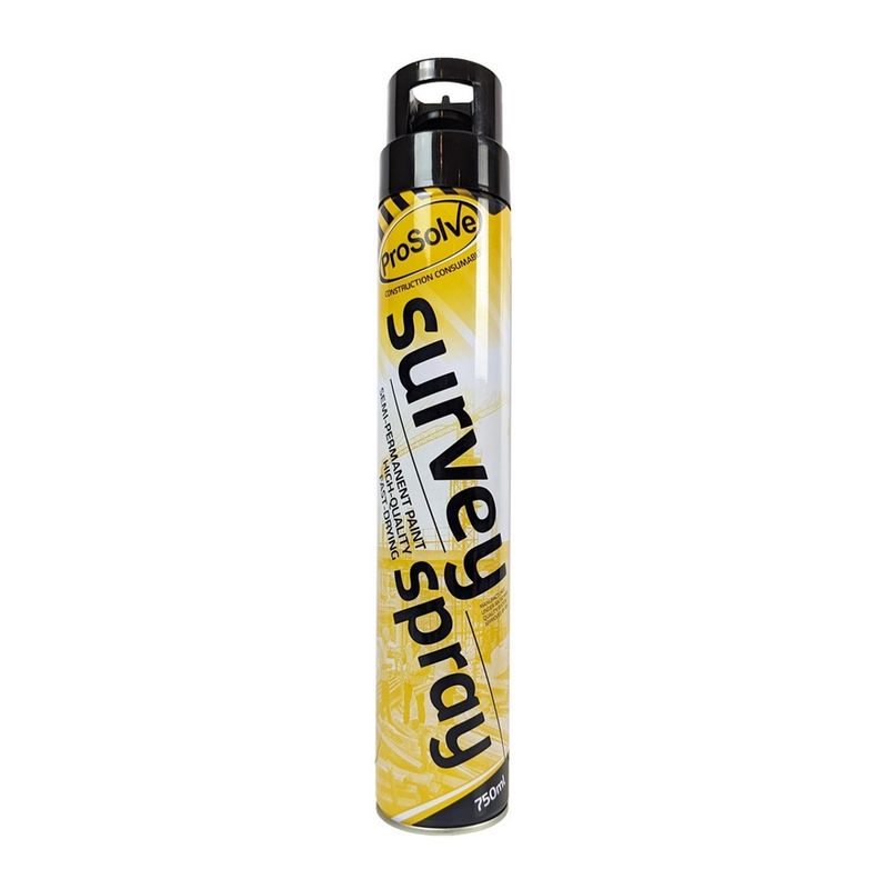 Black Survey Line Marker Aerosol Spray | Highly Pigmented