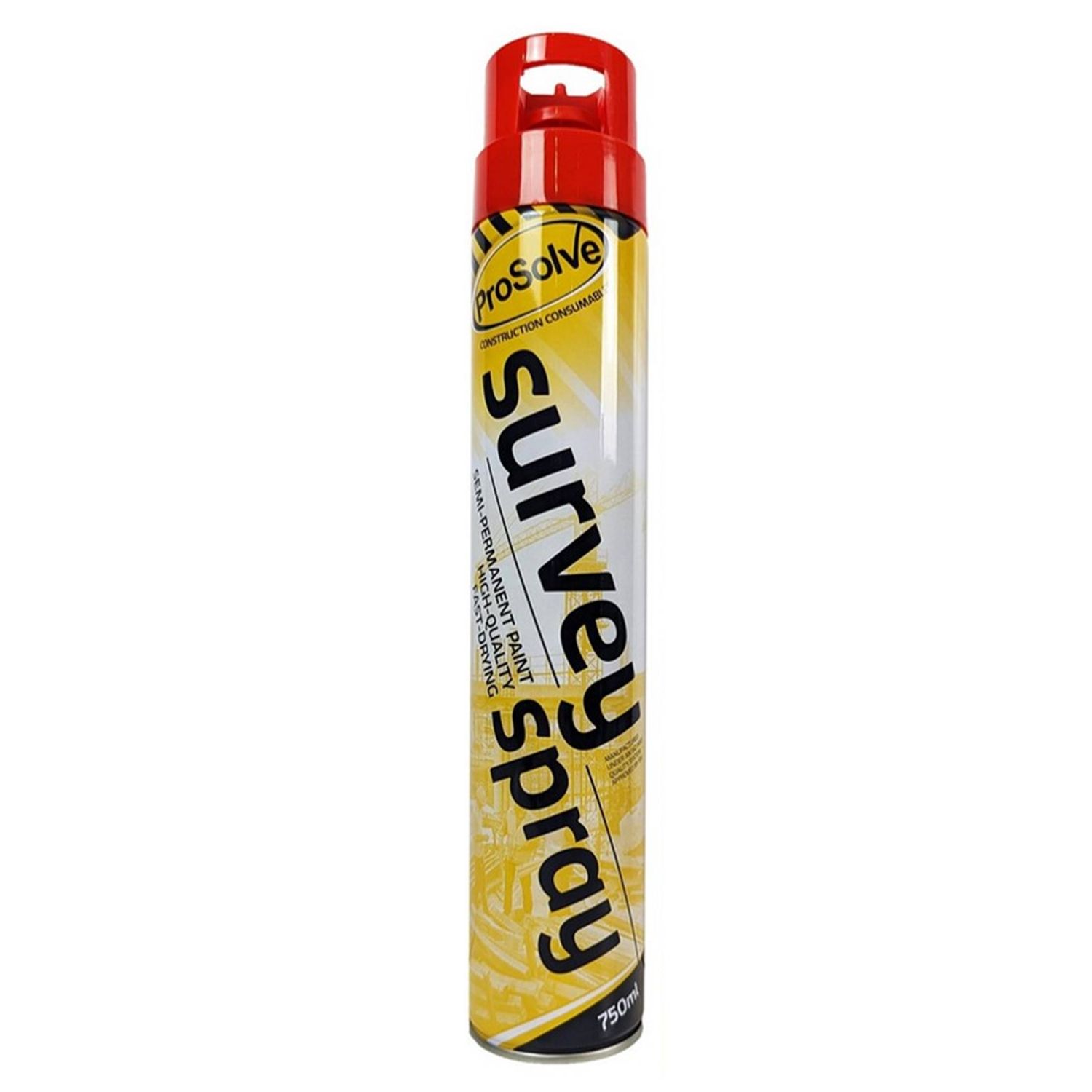 Red Survey Line Marker Aerosol Spray | Highly Pigmented, Pack Quantity: 1
