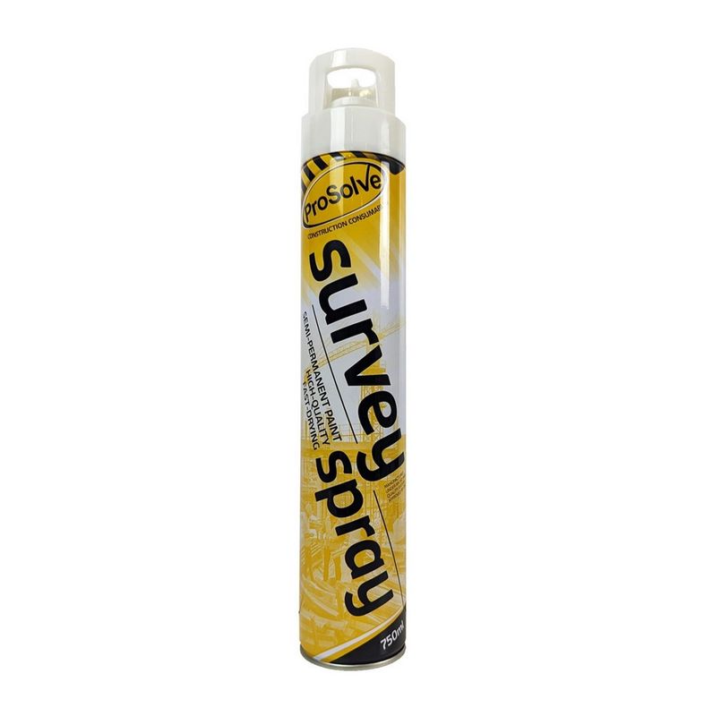 White Survey Line Marker Aerosol Spray | Highly Pigmented