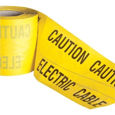 High-Visibility Underground Detectable Warning Tape Electric - Durable & Rot Resistant