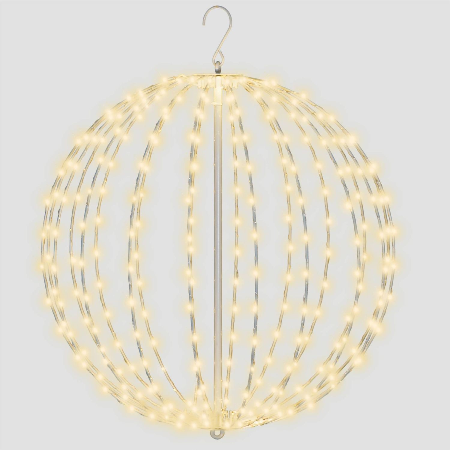 Enchanting Pre Lit 50cm LED Sphere with 320 Warm White Micro LEDs, 5m Lead, Timer Function, Perfect for Indoor & Outdoor Holiday Décor