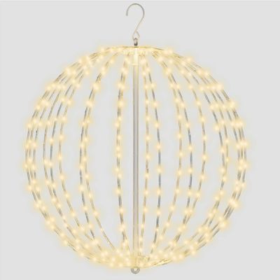 Enchanting Pre Lit 50cm LED Sphere with 320 Warm White Micro LEDs, 5m Lead, Timer Function, Perfect for Indoor & Outdoor Holiday Décor