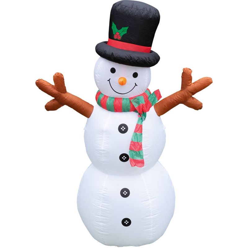 Festive Inflatable Snowman 180cm with LED Lights