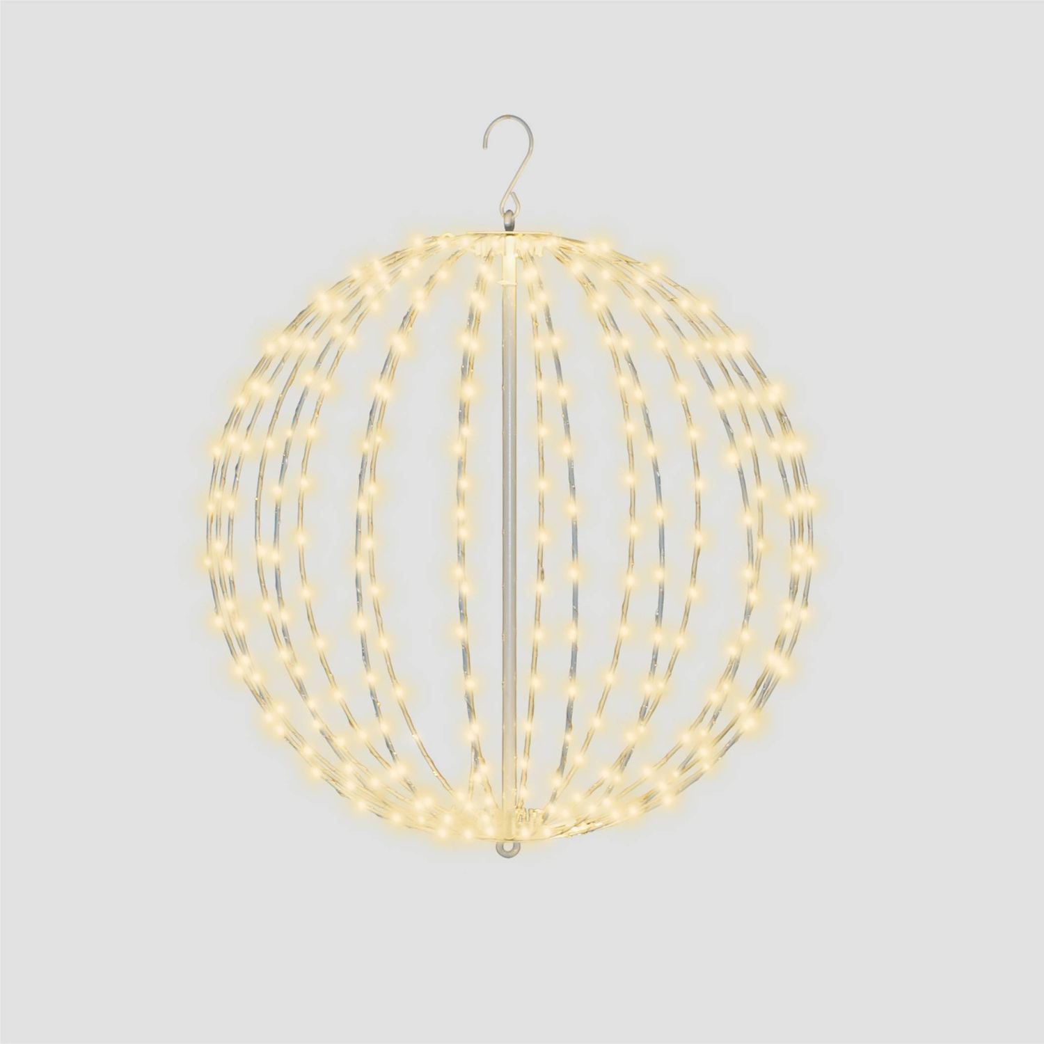 Enchanting Pre Lit 40cm LED Sphere with 256 Warm White Micro LEDs, 5m Lead, Timer Function, Perfect for Indoor & Outdoor Holiday Décor