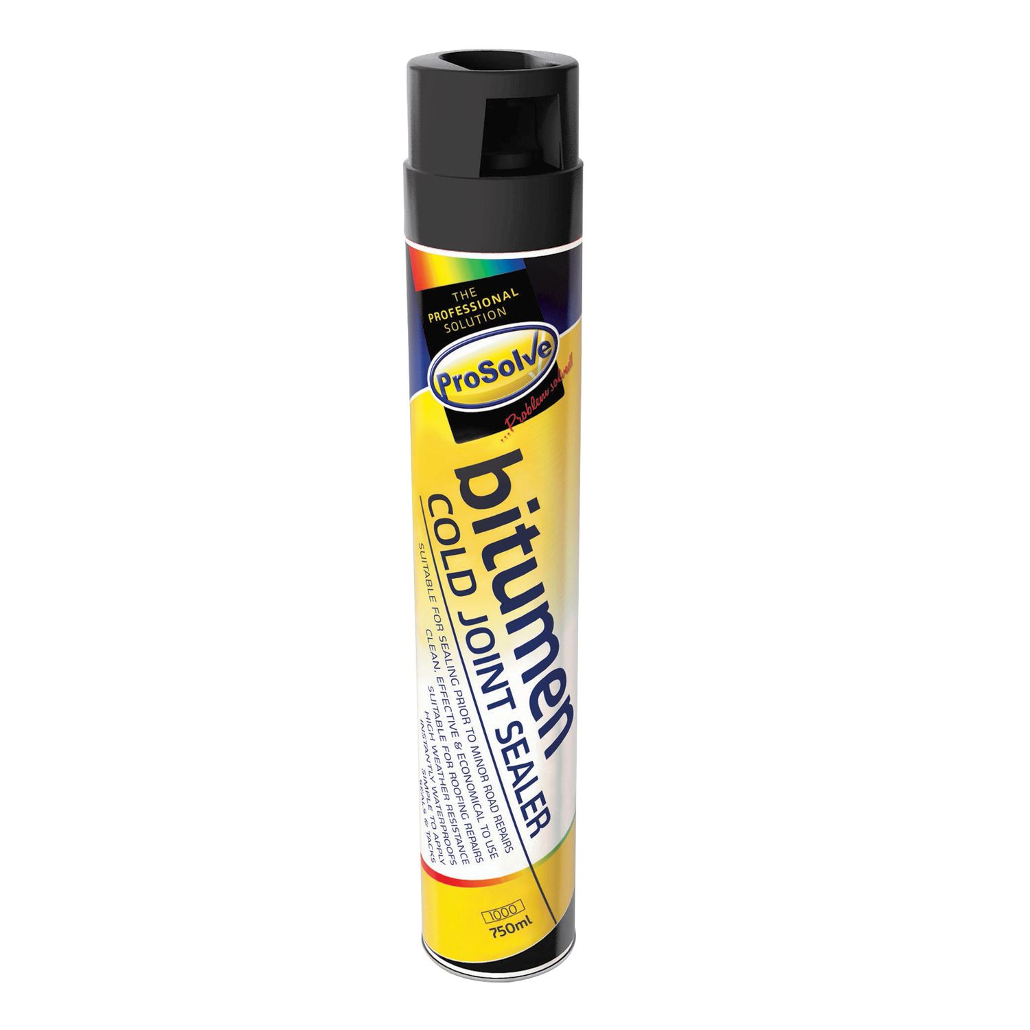 Bitumen Cold Joint Sealer 750ml Spray Adhesive- Tack Coat - Moisture Sealant for Tarmac Repairs, Gutters, Sealer and Asphalt Joints - Quick Drying Formula