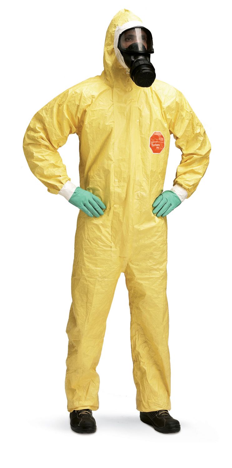 Tychem� 2000 C Hooded Disposable Coverall Yellow