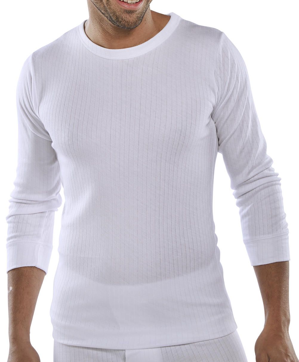 Thermal Vest Long Sleeve White