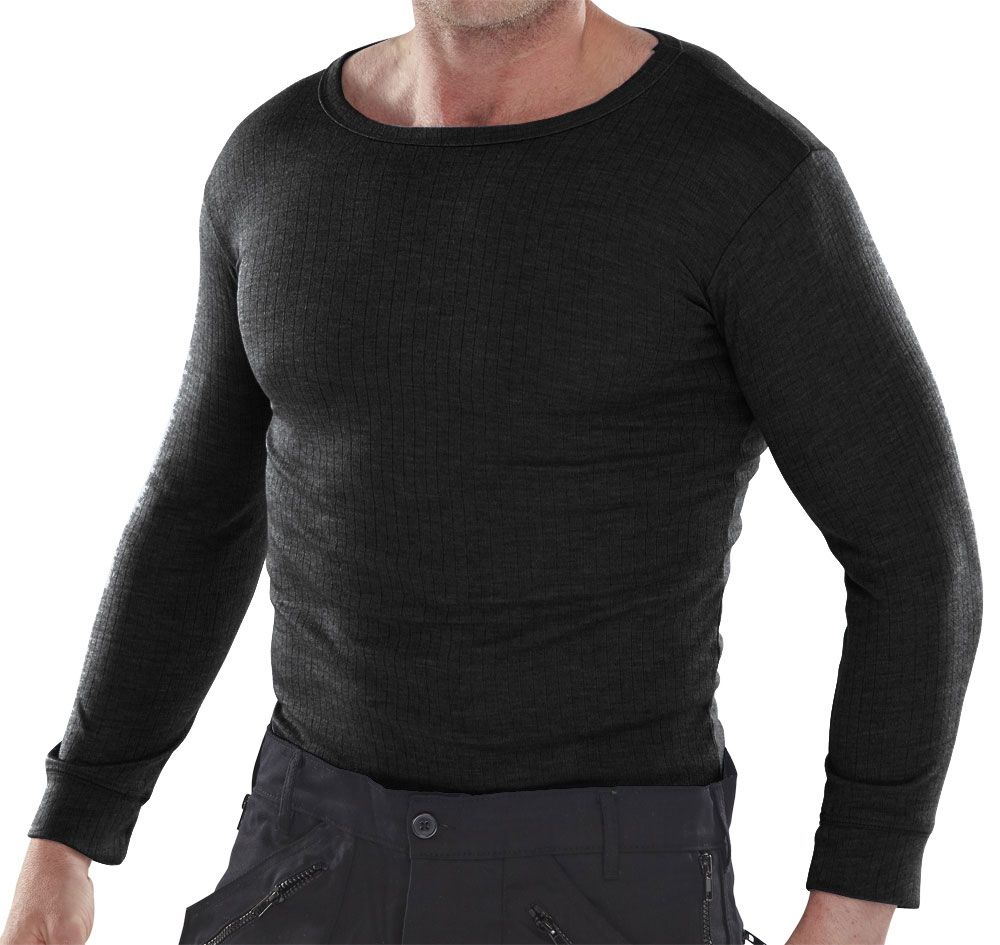 Thermal Vest Long Sleeve Black