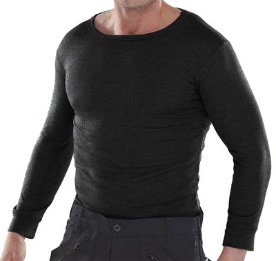 Thermal Vest Long Sleeve Black