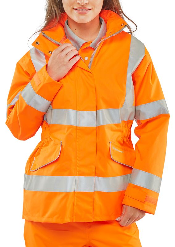 Ladies Hi-Vis Executive Jacket Orange