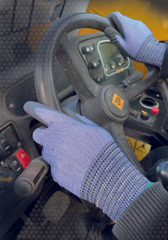 Glovezilla Hppe 18 Gauge Gloves Cut F Blue