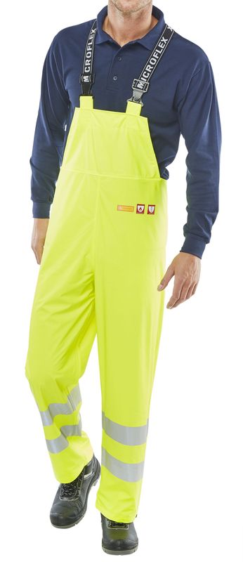 Fire Retardant Anti-Static Bib Yellow