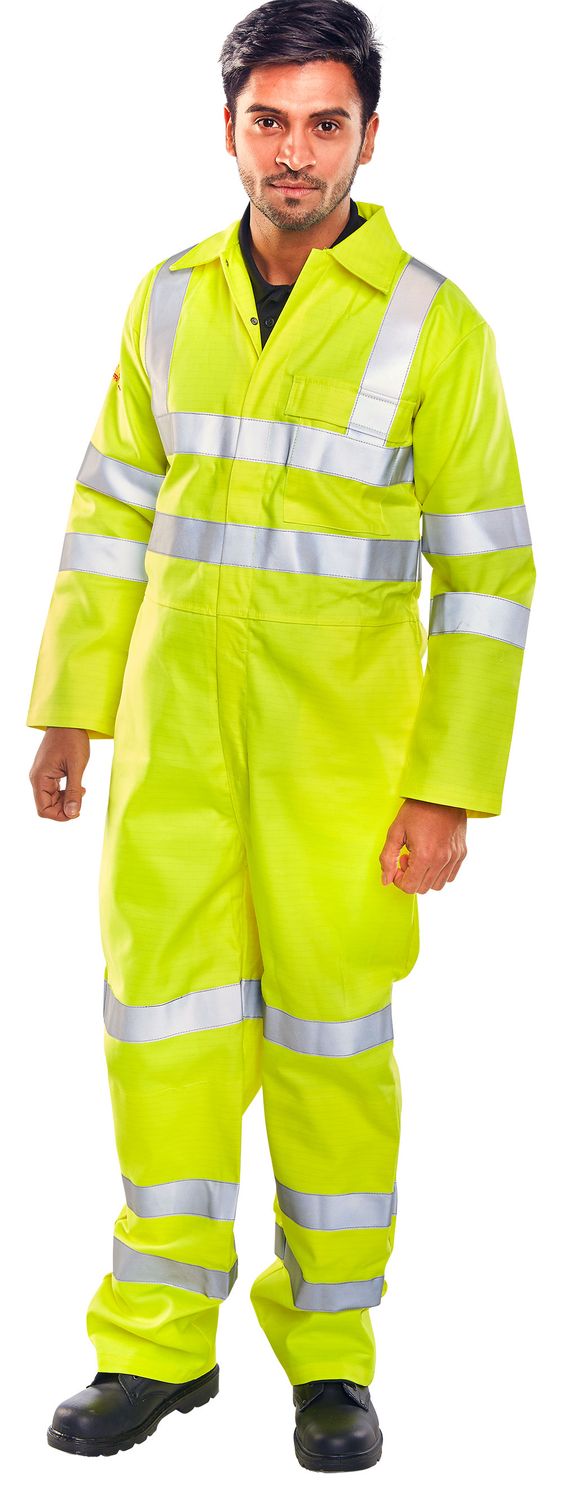 Tesla Fire Retardant Hi-Vis Anti-Static Boilersuit