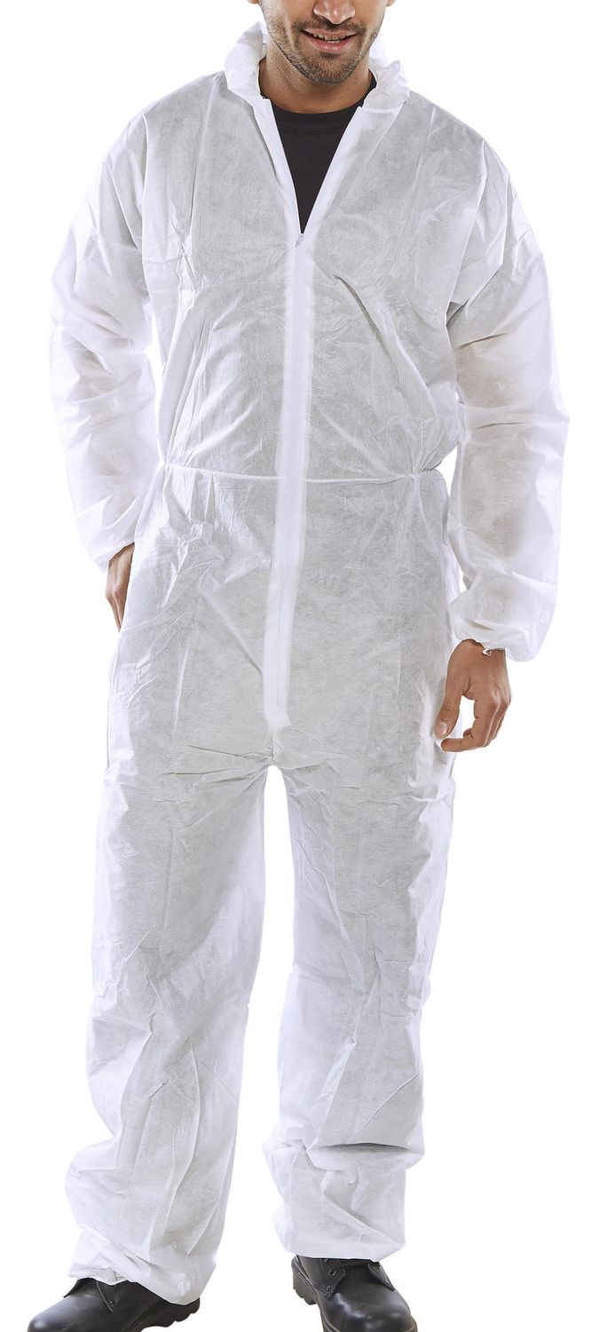 Polprop Disposable Coverall White (Pack of 50)