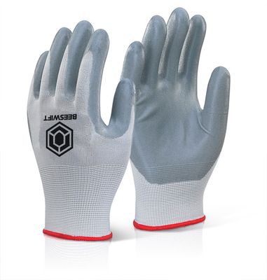 Nitrile Foam Polyester Gloves (Pack of 10)