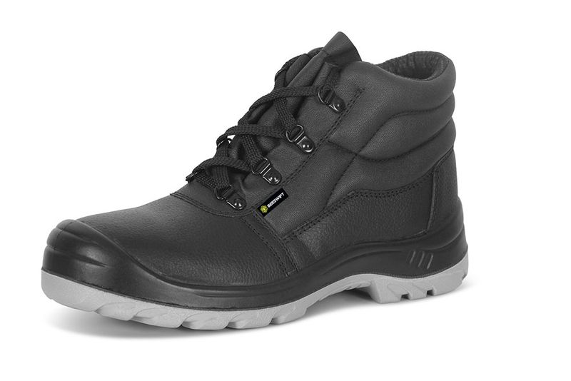 4 D-Ring Boot With Midsole & Scuff Cap Black