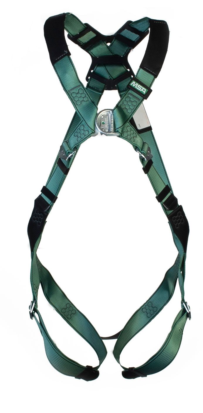 Msa Standard V-Form Back/Chest D-Ring Qwik-Fit Harness