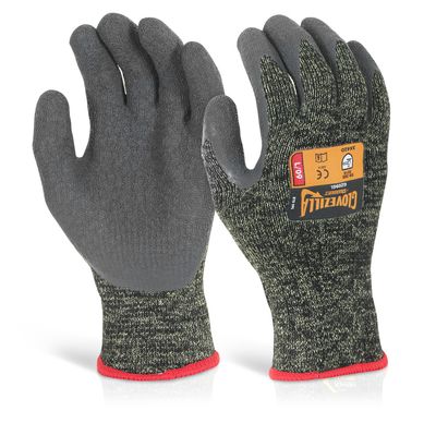 Glovezilla Latex Palm Coated Gloves Green