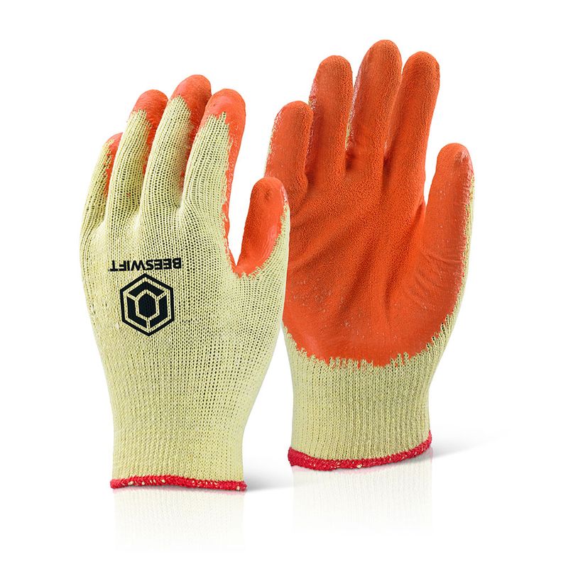 Economy Multip Purpose Grip Gloves Orange (Pack of 10)