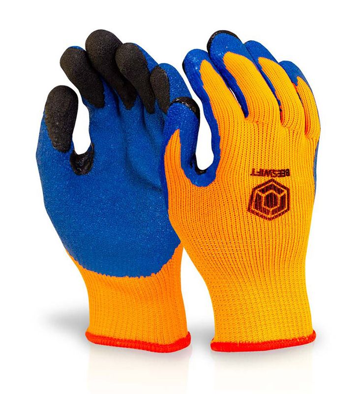 Latex Thermo-Star Fully Dipped Gloves Orange