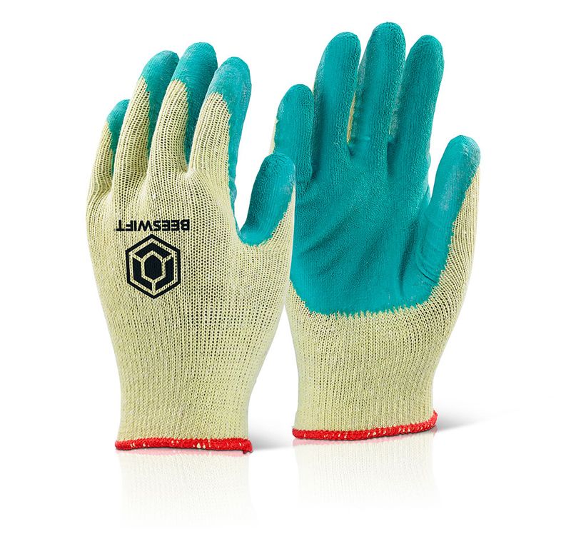 Economy Multip Purpose Grip Gloves Green (Pack of 10)