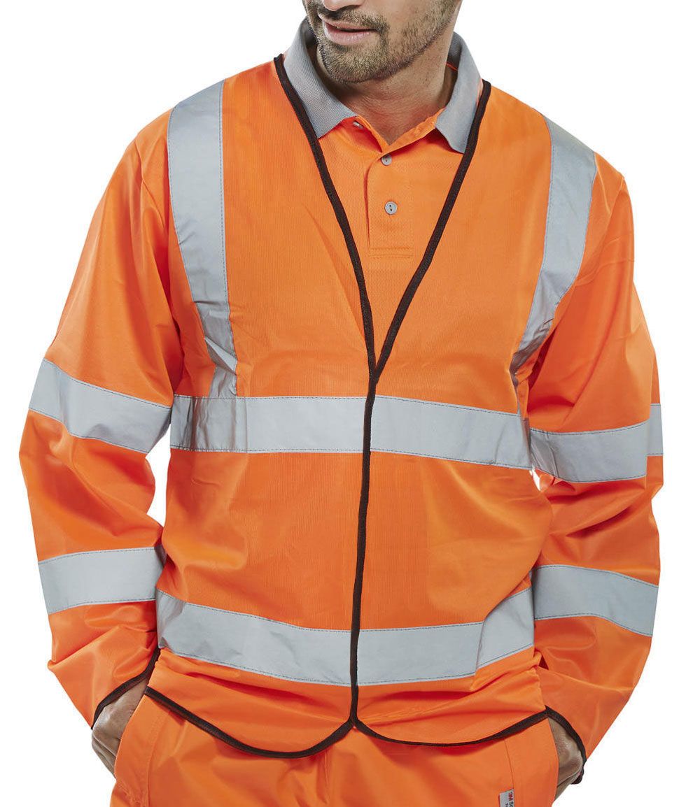 Hi-Vis Long Sleeve Jerkin Orange