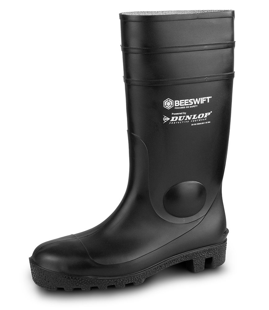 Dunlop Aston Full Safety Wellingtons Black