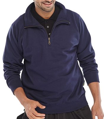 Quarter Zip Sweatshirt Navy