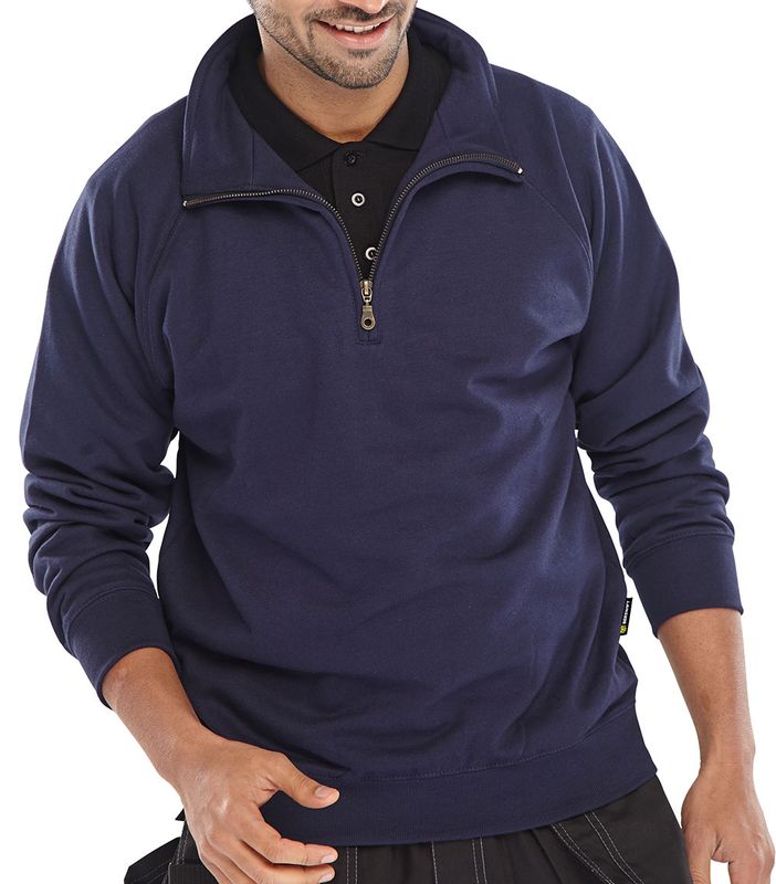 Quarter Zip Sweatshirt Navy