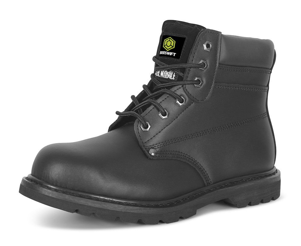 Goodyear Welted 6 Inch Boot Black