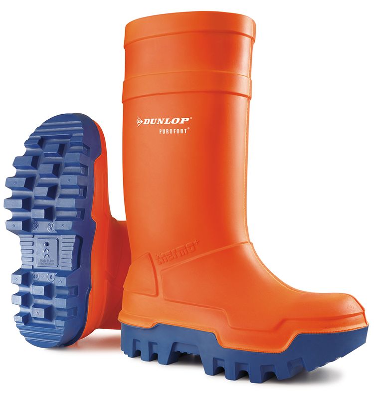 Dunlop Purofort Thermo+ Full Safety Wellingtons Orange