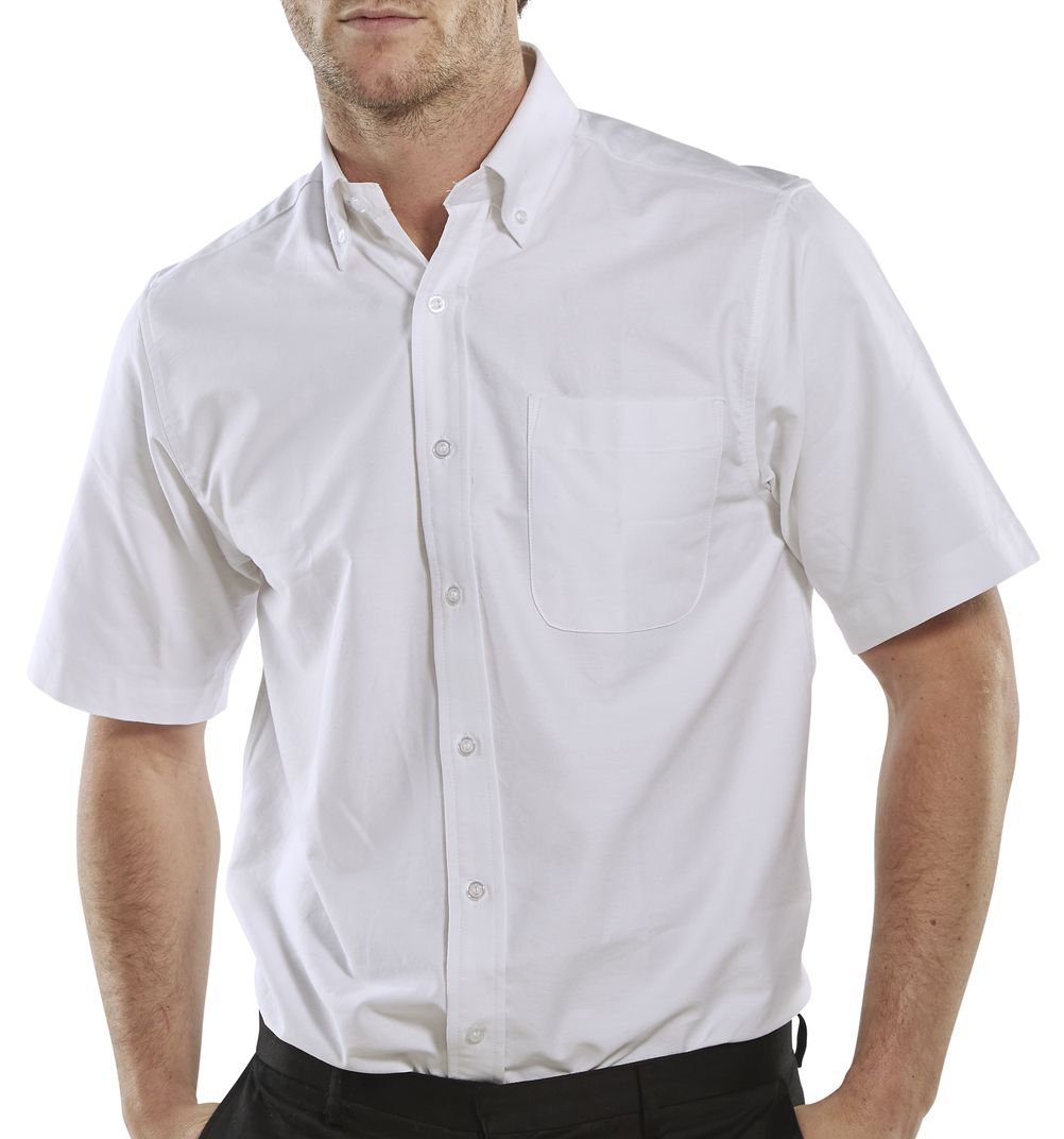 Oxford Shirt Short Sleeve White