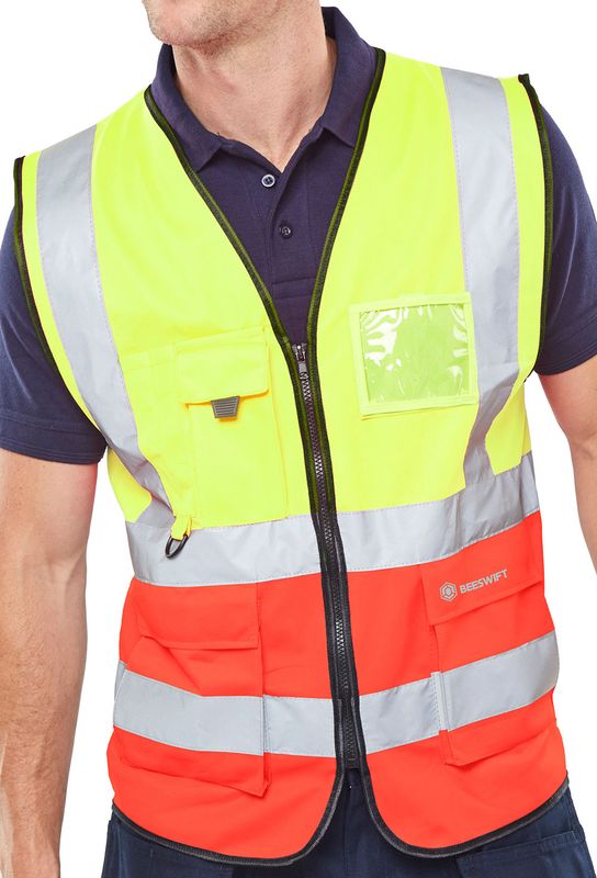 Hi-Vis Two Tone Executive ID Vest Saturn