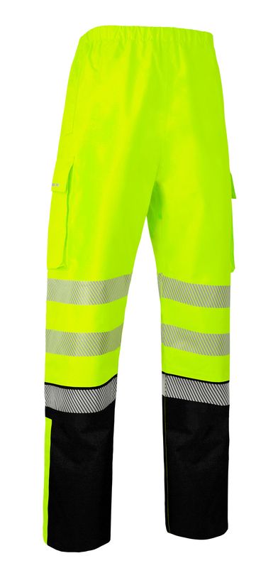 Deltic Hi-Vis Two-Tone Ripstop Breathable And Waterproof Rail Overtrouser