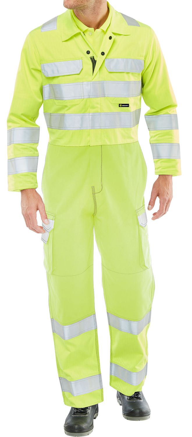 ARC Compliant Hi-Vis Boilersuit Yellow