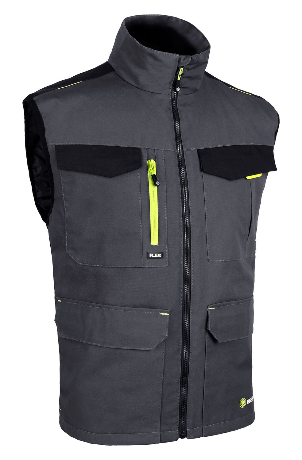 Flex Workwear Gilet Two-Tone Black