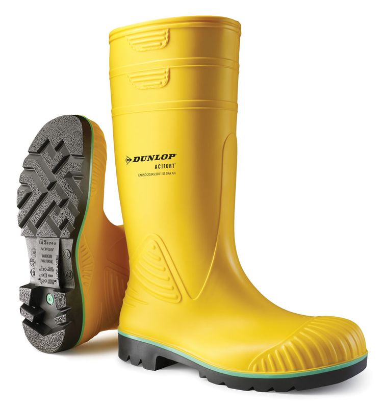 Dunlop Acifort Heavy Duty Wellingtons Yellow