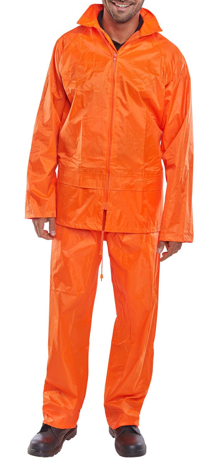 Nylon Weatherproof Suit Orange