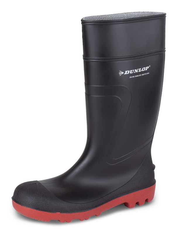 Dunlop Warwick Full Safety Wellington Black
