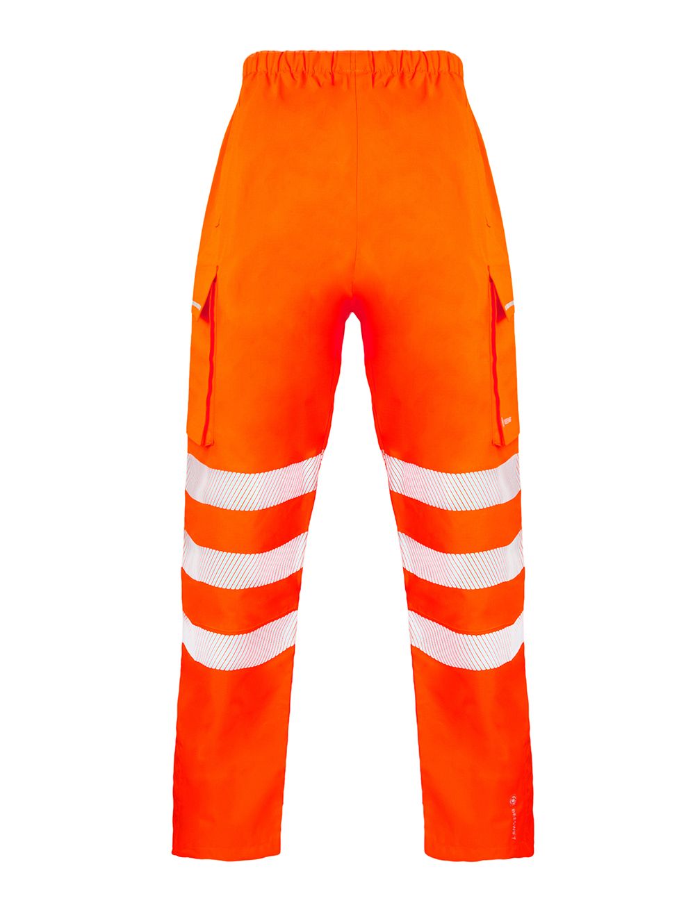 Deltic Hi-Vis Ripstop Breathable And Waterproof Rail Overtrouser Orange