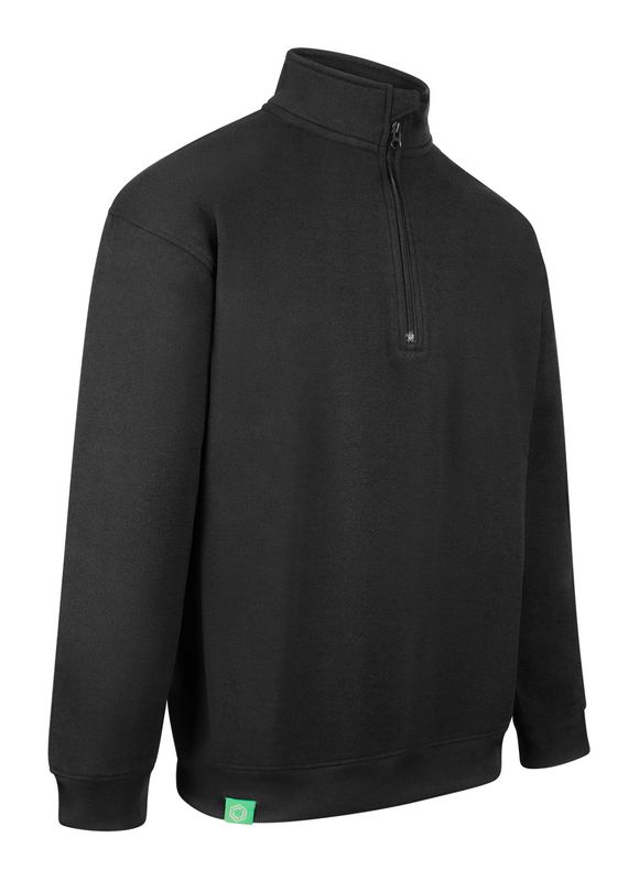 Envirowear Recyclable Quarter Zip Sweatshirt Black