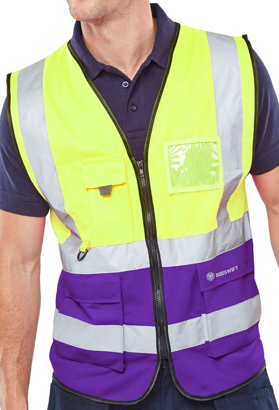 Hi-Vis Two Tone Executive ID Vest Saturn