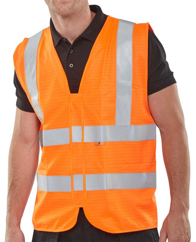 Fire Retardant Hi-Vis Vest Orange
